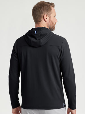 Vertical Stripes Ribbed Knit Hoodies Sweatshirt