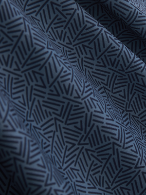 Stylish Full Print Contrast Collared Golf Polo Shirts