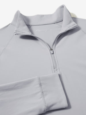 4 Way Stretch Nylon Brushed Quarter Zip Sweatshirts