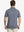 Back half-body shot of model showcasing the back of Sport Fit Stripe Polo in Navy Stripe