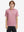 Model front upper body wearing Stylish print boys polo shirts in fresh pink donutred lobster style