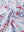 Close-up fabric detail of lightweight print long sleeve polo, breathable texture and soft feel in white painting