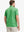 Back half-body view of model wearing GREEN STRIPE Stylish Performance Golf Polo